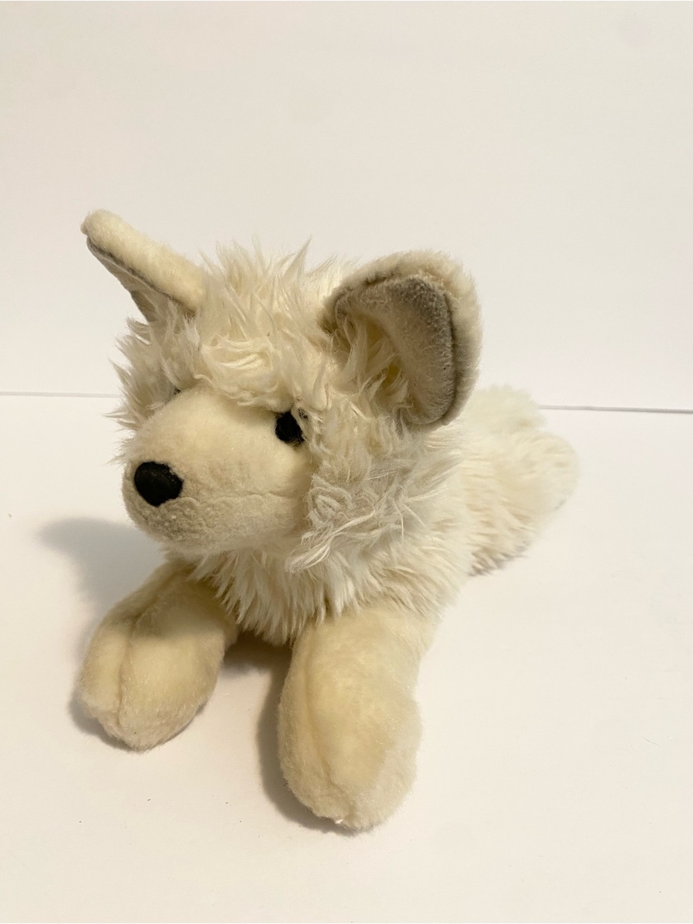 Douglas Yuki Arctic Fox Plush White Wolf Dog Stuffed Animal Toy Floppy Long Fur